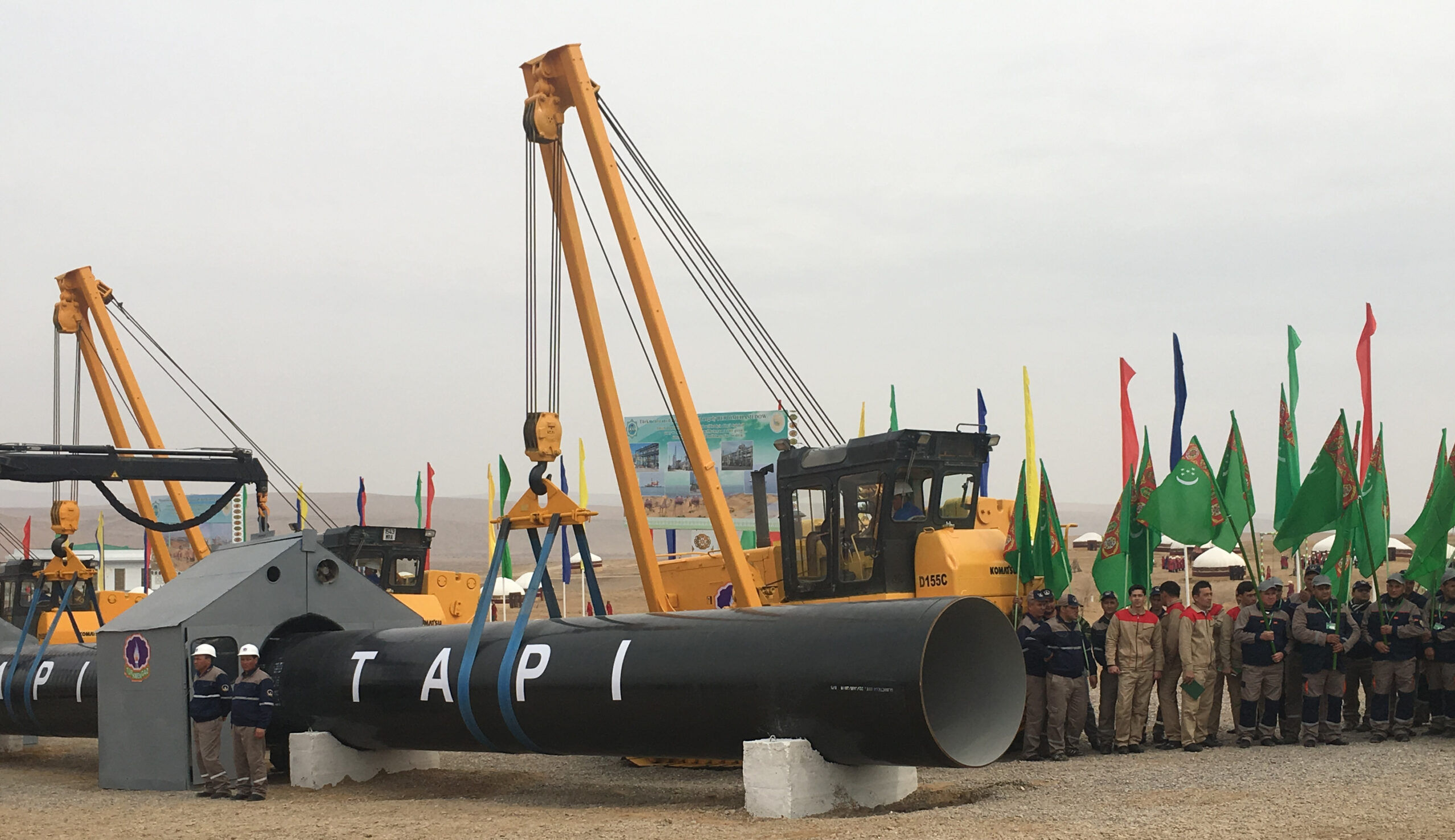 completion of the first section of TAPI pipeline