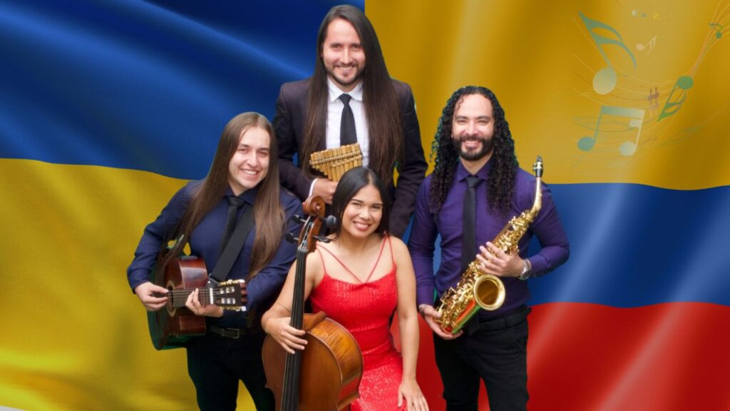Los iankovers—lead singer Ianko Bohdan Peñafort Lobunets (Colombian-Ukrainian), guitarist Nicolás, Venezuelan cellist Isamar Fernández, and flutist Juan David—blend Latin American rhythms with Ukrainian folk songs, touring Ukraine's theaters and hospitals while going viral for performing Ukrainian patriotic music to Russians on video chat roulette.