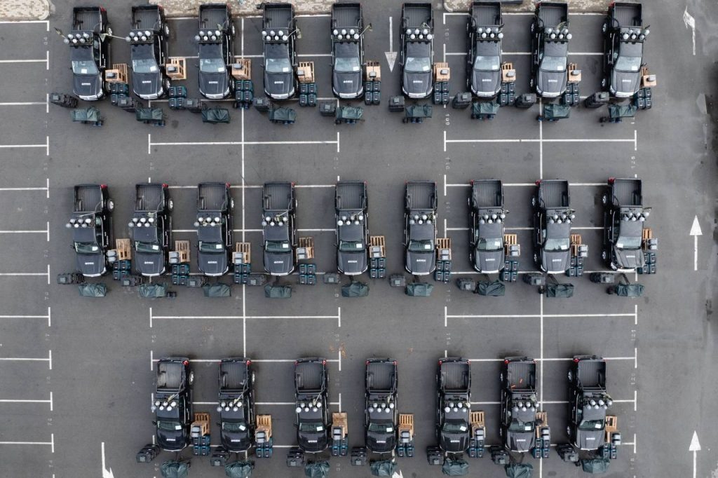 ex-president poroshenko delivers record 25 ai-petri ew systems ukrainian army · post electronic warfare mounted pickup trucks delivered european solidarity ukraine news reports