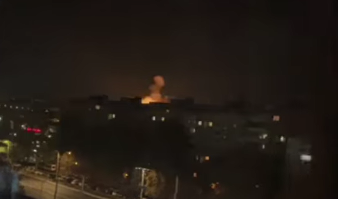 Explosion in Belgorod, Russia. Screenshot from unverified video.