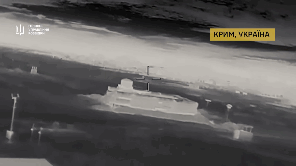 Footage of Ukrainian drone approaching a Russian Valdai radar system in occupied Crimea, Ukraine, 20 October, 2025.