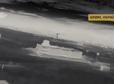 Footage of Ukrainian drone approaching a Russian Valdai radar system in occupied Crimea, Ukraine, 20 October, 2025.