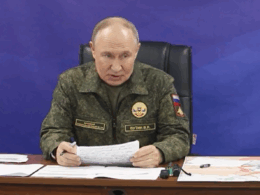 Russian President Vladimir Putin in the Russian army command center, 26 October, 2025. Screenshot from video.
