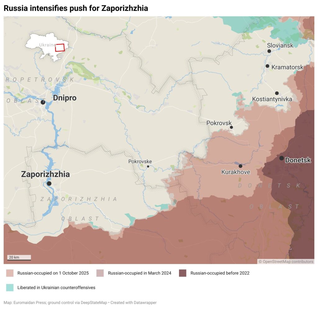 Russia offensive Donetsk Oblast Zaporizhzhia