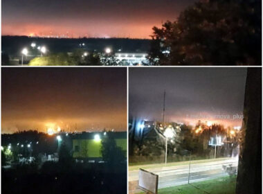 another refinery attack fire kinef ablaze leningrad oblast drone strike (video) explosions fires visible horizon oil kirishi after strikes 4 2025 kirishi-refinery-fire early hours drones again struck 800 km ukraine