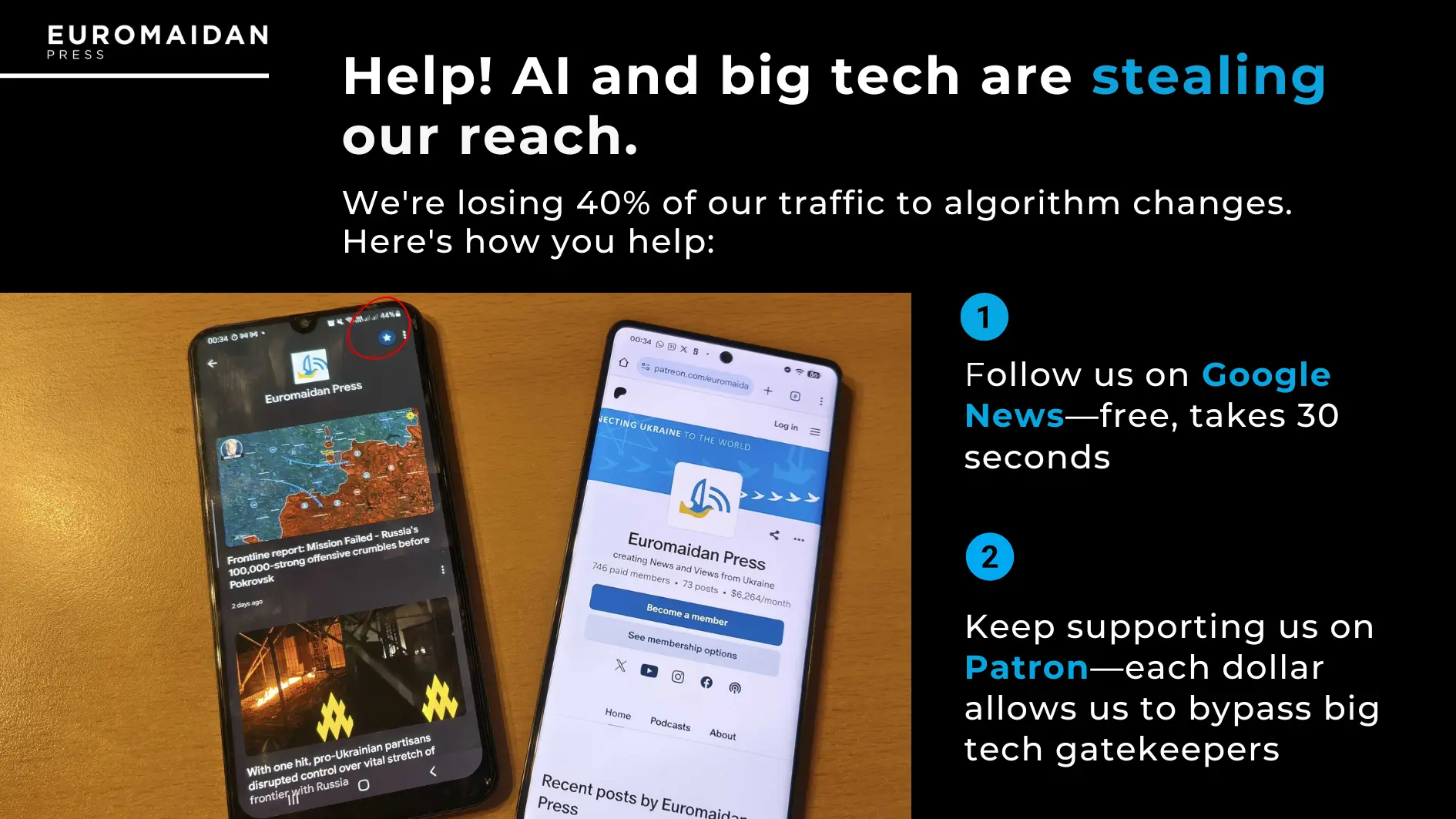 Follow Euromaidan Press on Google News