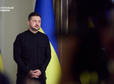 Ukrainian President Volodymyr Zelenskyy at a press conference on 10 October, 2025.