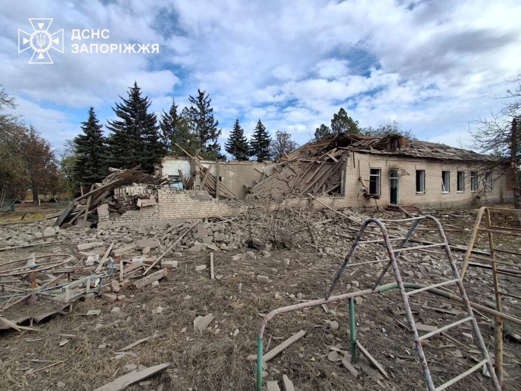 The aftermath of the Russian attack on Zaporizhzhia