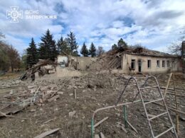 The aftermath of the Russian attack on Zaporizhzhia