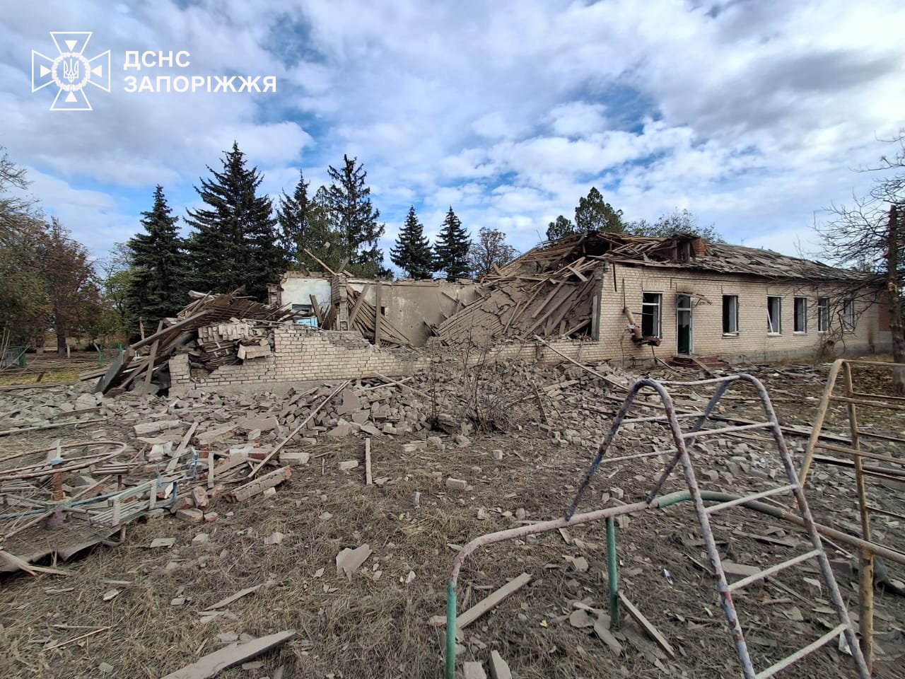 The aftermath of the Russian attack on Zaporizhzhia