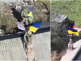 ukraine’s 82nd brigade liberated sukhetske donetsk oblast — 44 russians killed 9 captured fierce clash military says · post ukrainian paratroopers raise national flag over rooftop sukhetske-liberated battle north pokrovsk