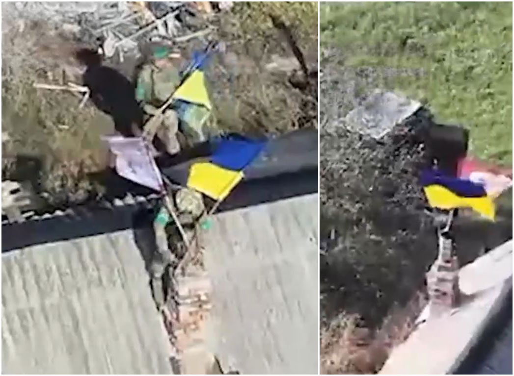 ukraine’s 82nd brigade liberated sukhetske donetsk oblast — 44 russians killed 9 captured fierce clash military says · post ukrainian paratroopers raise national flag over rooftop sukhetske-liberated battle north pokrovsk