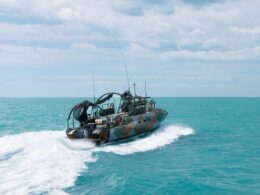 Ukrainian Navy CB90 assault boats sailing Black Sea patrol operations coastal defense against Russian drones
