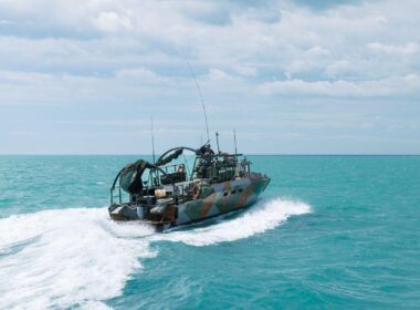 Ukrainian Navy CB90 assault boats sailing Black Sea patrol operations coastal defense against Russian drones