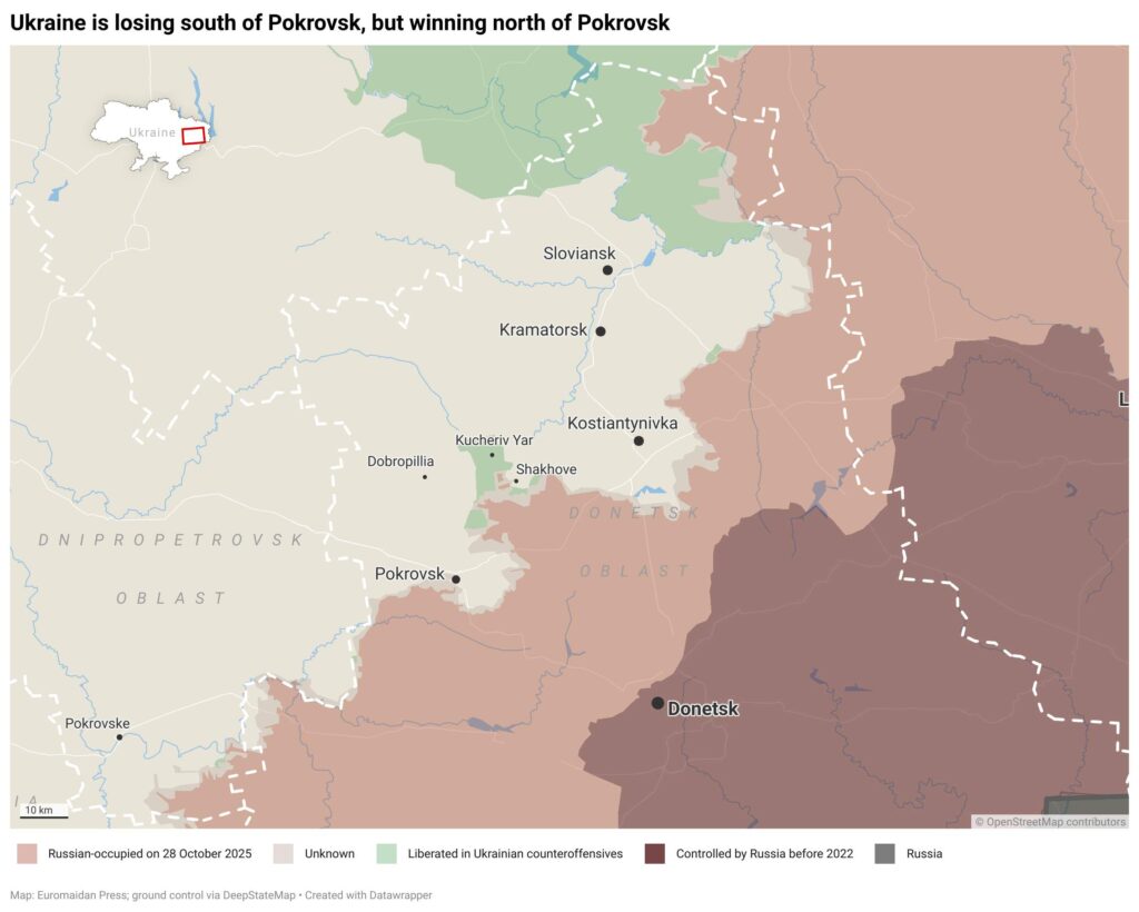 Situation around Pokrovsk 