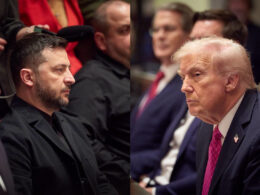 Ukrainian President Volodymyr Zelenskyy and US President Donald Trump during a meeting at the White House on 17 October 2025.