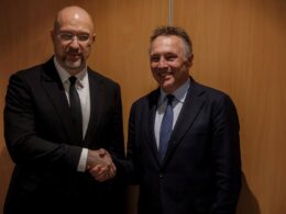 ukraine signs drone production deal norway — new combat uavs coming 2026 · post ukrainian defense minister denys shmyhal ()left shakes hands norwegian tore sandvik after signing agreement 5b07b10c-9e8d-42af-8b6c-e935054f26aa begin