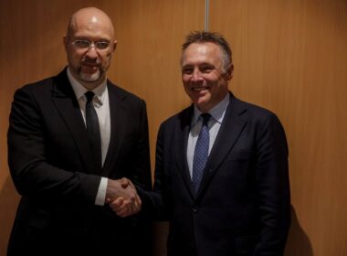 ukraine signs drone production deal norway — new combat uavs coming 2026 · post ukrainian defense minister denys shmyhal ()left shakes hands norwegian tore sandvik after signing agreement 5b07b10c-9e8d-42af-8b6c-e935054f26aa begin