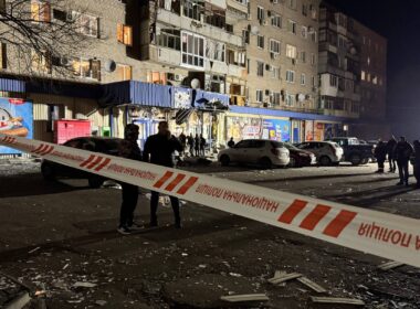 Aftermath of Russian attacks on Zaporizhzhia, Ukraine, 22 November 2025. Photo: Suspilne Zaporizhzhia