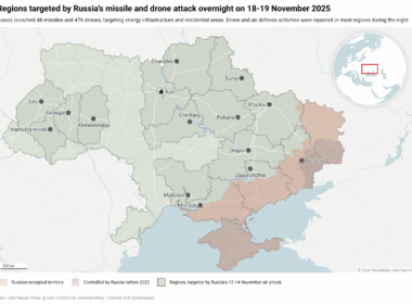 Russia kills 12 civilians in Ternopil, wounds dozens across Ukraine in massive air assault on power grid map