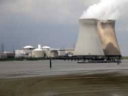 three unidentified drones flew over belgium’s doel nuclear plant · post power station belgium seen opposite bank scheldt river lillo 2013 commons/torsade de pointes 11 torsade pointes/wikimedia ukraine news ukrainian