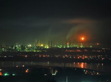 Lukoil Neftohim oil refinery in Burgas, Bulgaria, 2008.