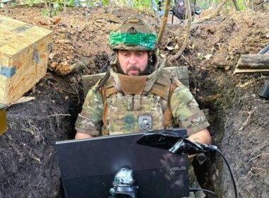 A Peaky Blinders drone operator.