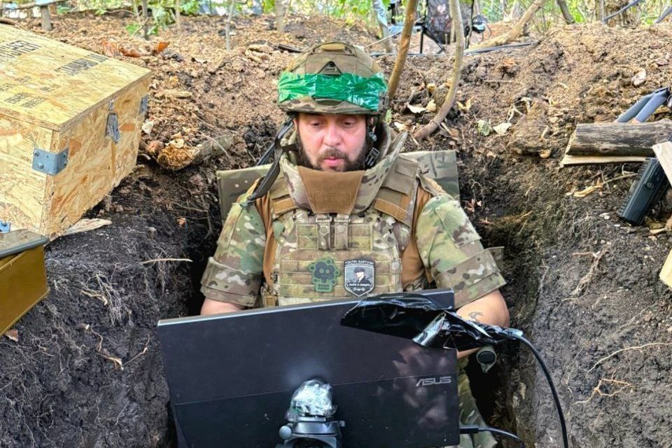 A Peaky Blinders drone operator.