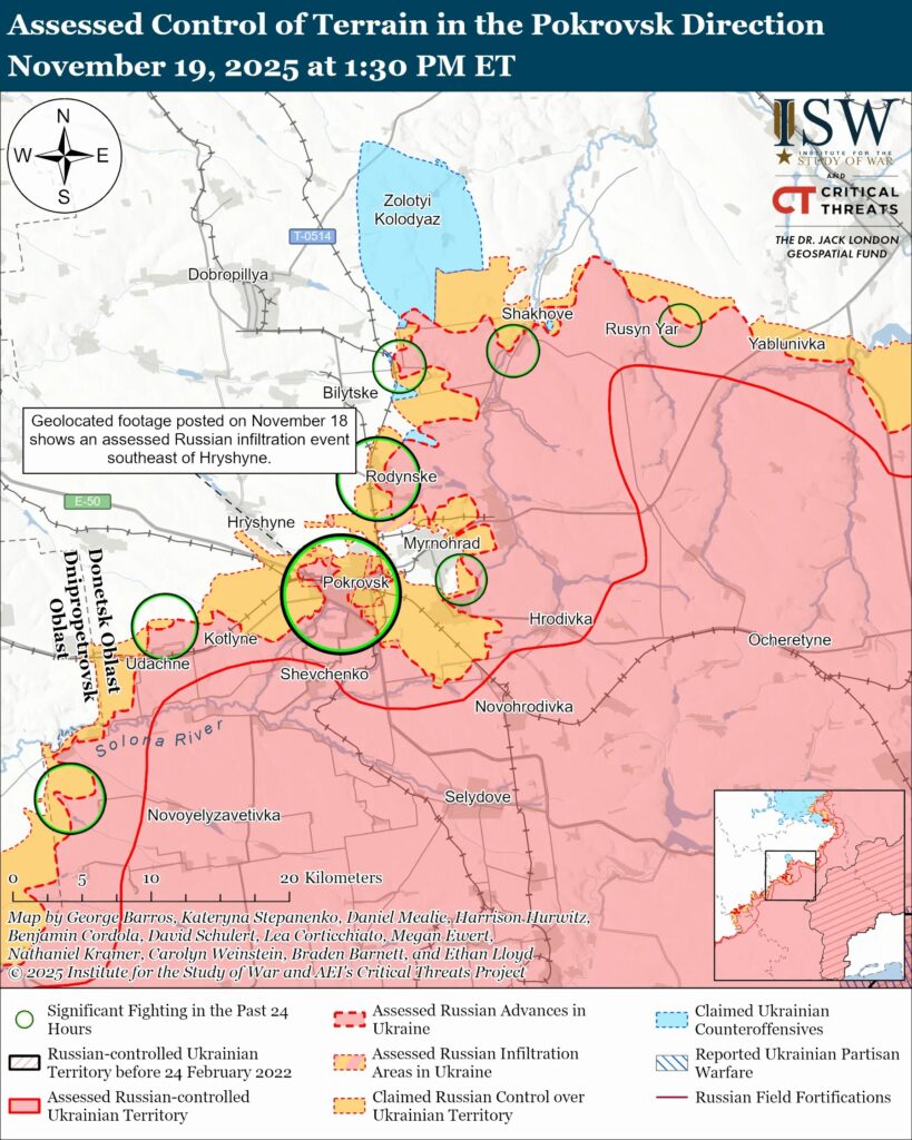 isw ukraine’s interdiction cripples russian vehicle use troop massing pokrovsk · post pokrovsk-direction-november-19-2 so-called “kill zone” near makes movement deadly both sides complicating supply chains ukraine news ukrainian reports