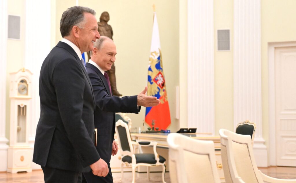 Putin Witkoff kremlin meeting TRUMP USA