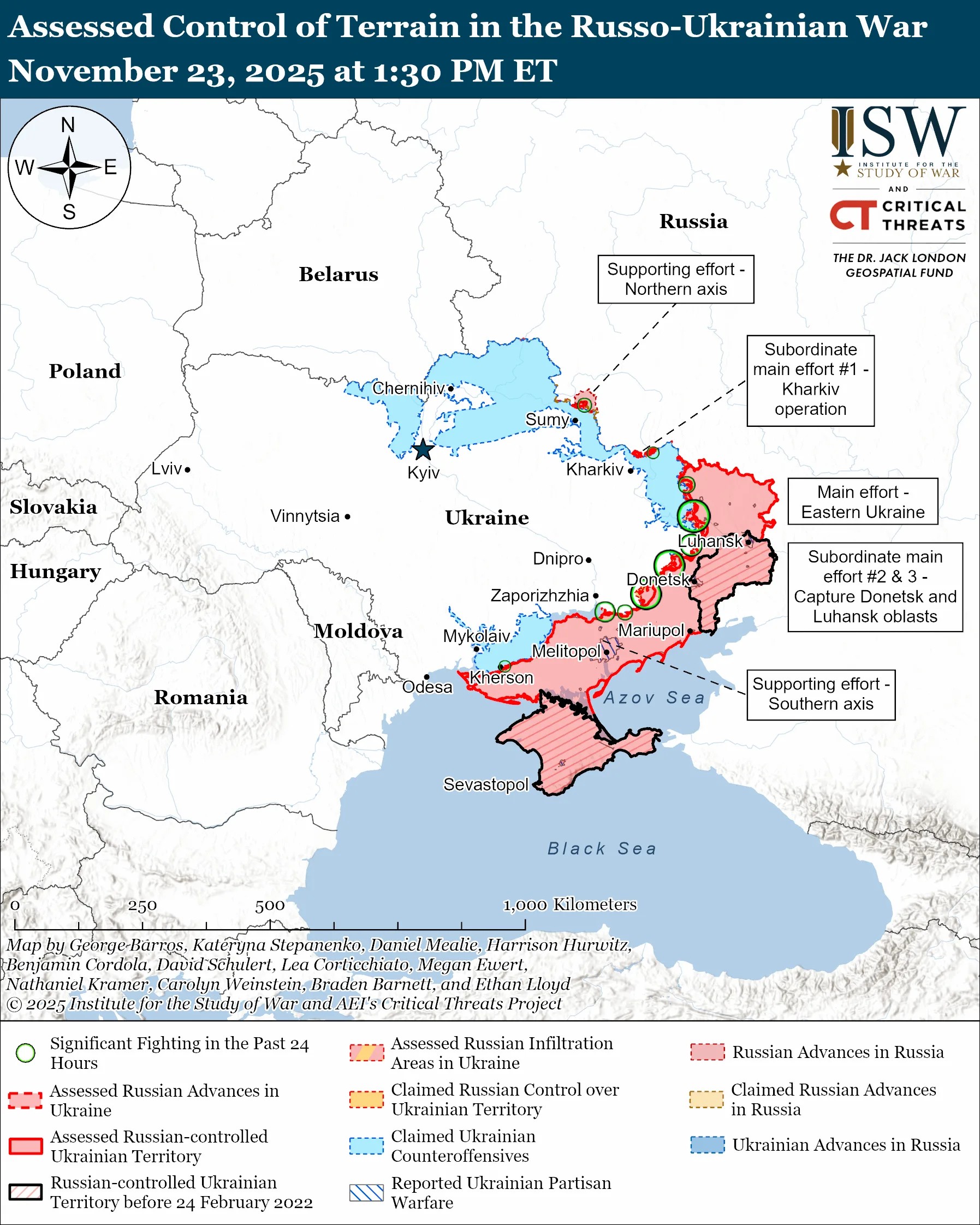isw russia overstates gains pressure kyiv west hand over donetsk oblast · post russo-ukrainian-war-november-23-2025 ukraine news ukrainian reports