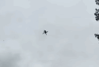 Ukrainian "Bullet" interceptor drone taking off. Screenshot from video: General Chereshnya