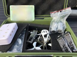 man caught flying drone near vilnius airport — lithuania says believed allowed · post small quadcopter case shown lithuania’s public security service after 15 2025 detention kit ukraine news ukrainian
