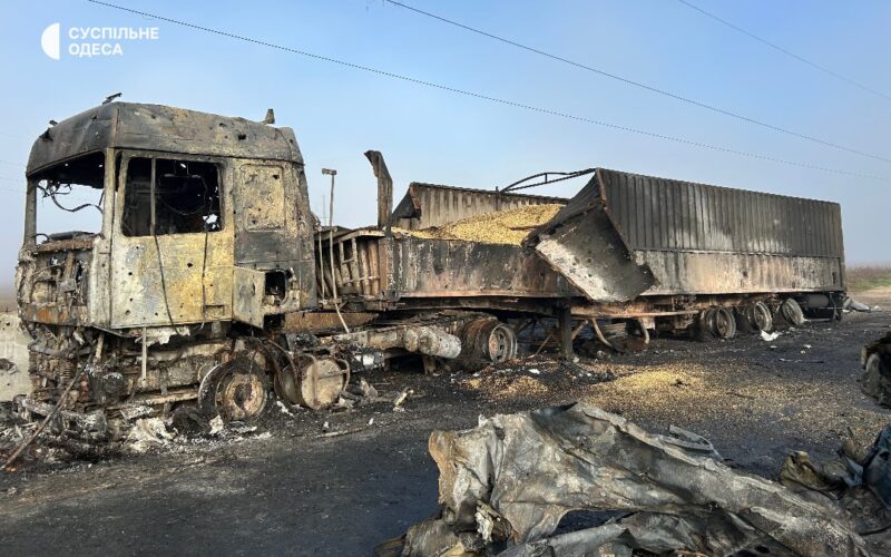 ukraine documents 190000 war crimes — believes prove russia’s plan erase nation · post burned grain truck open parking lot odesa oblast following russian drone strike overnight 2 2025 oblst