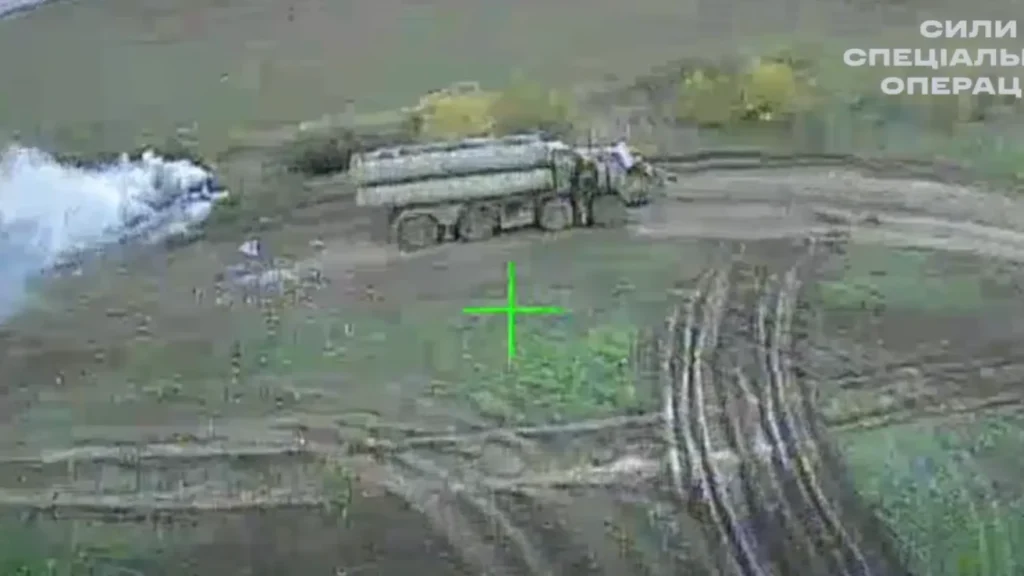 Special operations forces destroyed a launcher for the S-400 Triumph anti-aircraft missile system