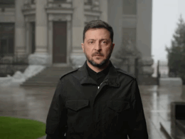 Ukrainian President Volodymyr Zelenskyy during his video address on 21 November 2025. Screenshot from video: Zelenskyy / Official