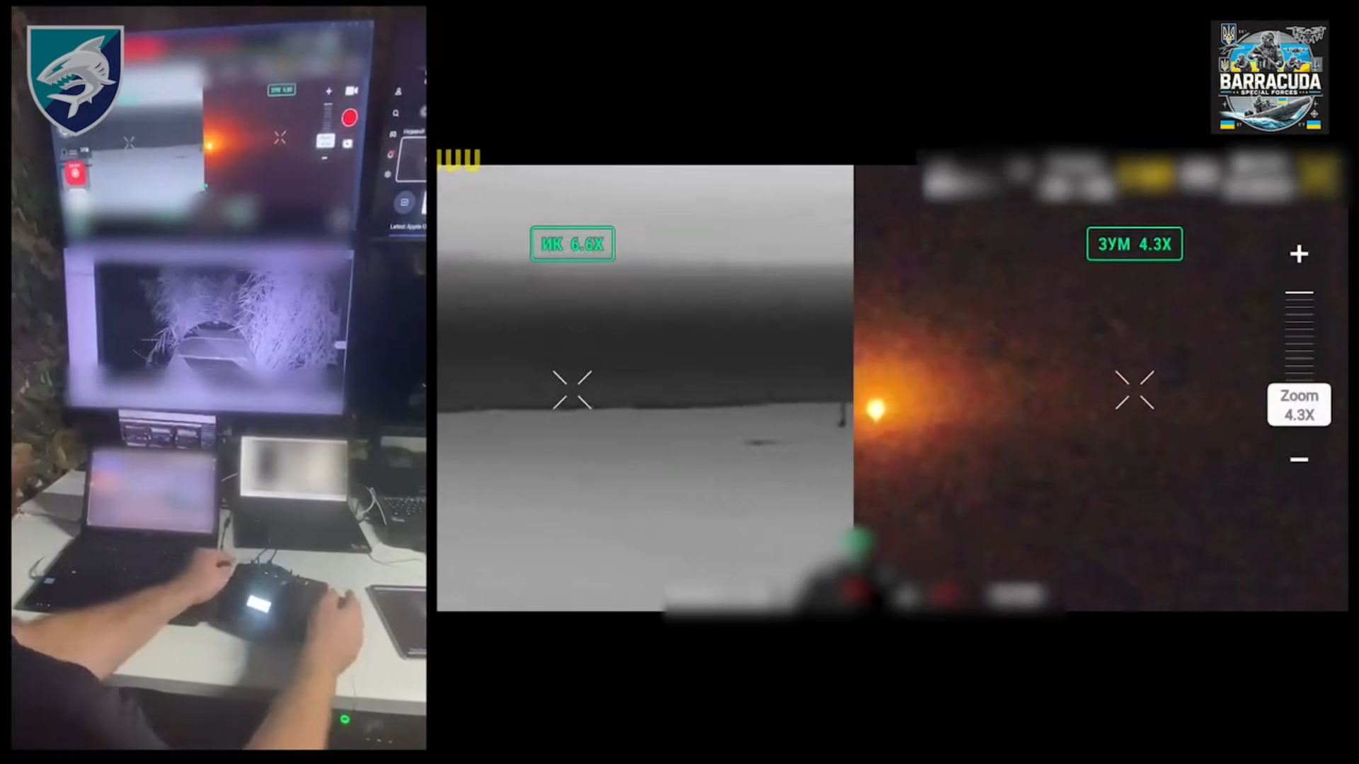 Barracuda naval drone operator. Screenshot from video: Ukraine's 40th Separate Coastal Defense Brigade