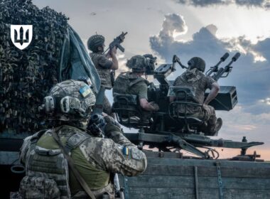 Ukrainian air defense soldiers.