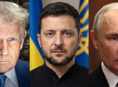 Donald Trump, Volodymyr Zelenskyy and Vladimir Putin, whose roles are central to a Trump-backed Ukraine peace blueprint now on Kyiv’s table and under intense scrutiny.