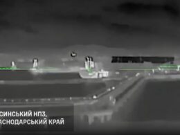 oil terminal targeted again ukraine strikes russia’s sheskharis facility novorossiysk second time month (map) · post thermal drone view shows russia's tuapse refinery shortly before ukrainian strike 25 2025 defense
