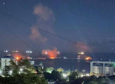 flames light up tuapse bay ukrainian drones target russia’s black sea oil terminal again · post fires burning three separate locations within krasnodar krai russia during drone strike 2 2025