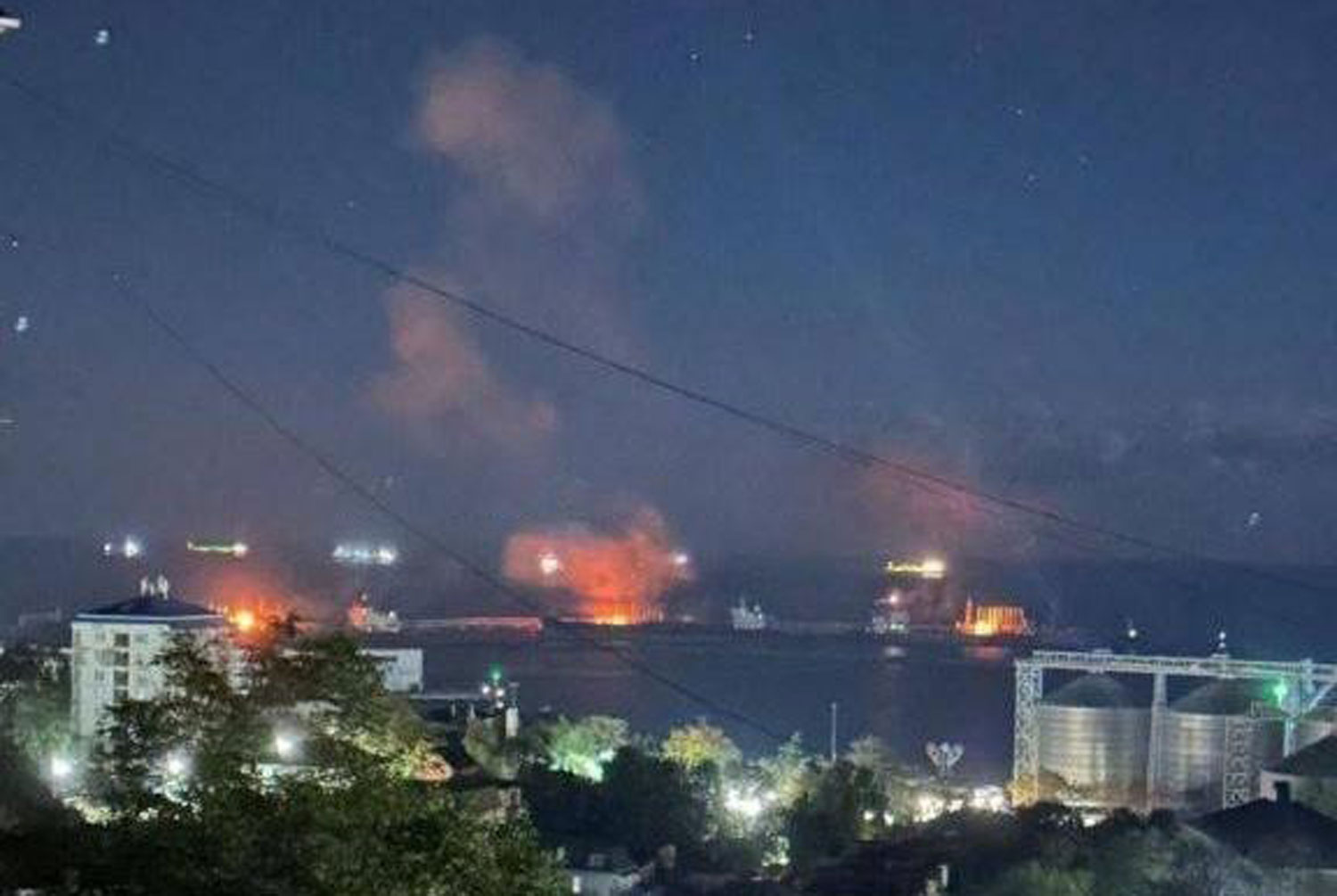 flames light up tuapse bay ukrainian drones target russia’s black sea oil terminal again · post fires burning three separate locations within krasnodar krai russia during drone strike 2 2025