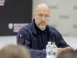 Prime Minister Denys Shmyhal chairs a meeting with banking sector representatives and government officials to discuss credit mechanisms for Ukrainian defense manufacturers