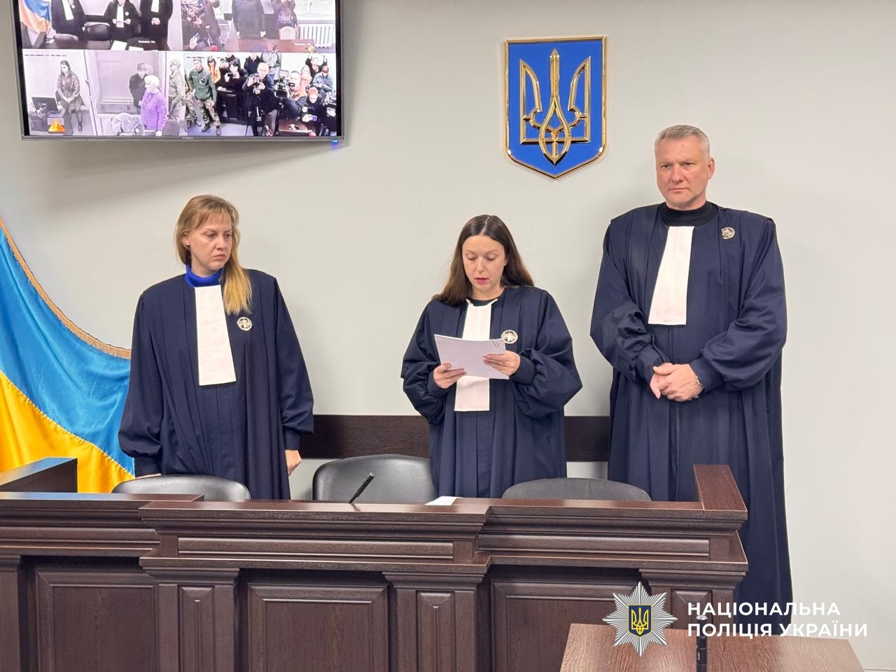 Three Ukrainian judges in Zaporizhzhia court pronounce historic life sentence for POW execution, 6 November 2025