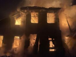 russian drones bombs injure civilians hit homes energy infrastructure nine oblasts · post residential home engulfed flames after attack nikopol district dnipropetrovsk oblast 10 2025 наслідки обстрілів нікопольського району дніпропетровщини