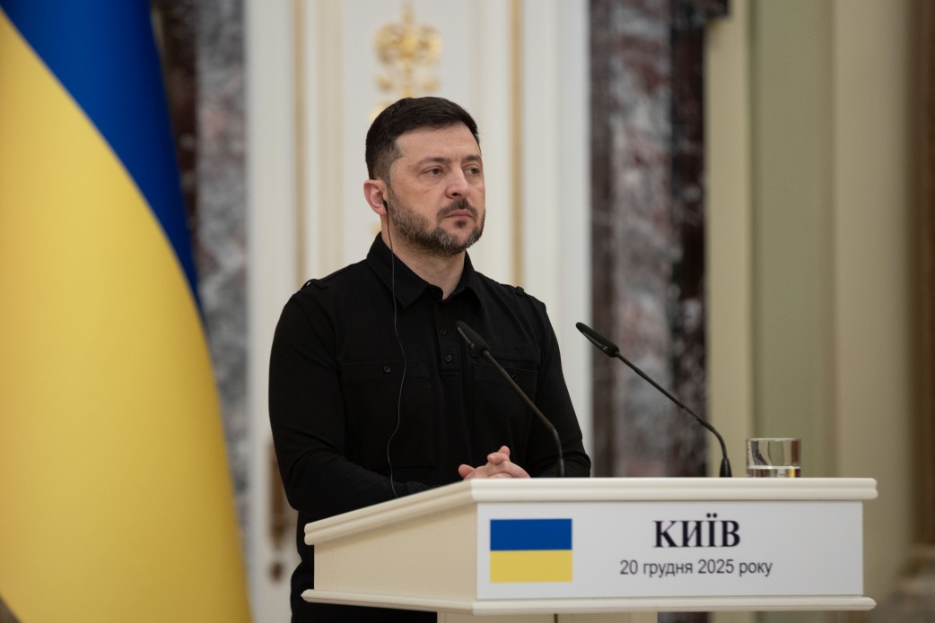 Ukrainian President Volodymyr Zelenksyy, 20 December 2025. Photo: Ukrainian President's Office