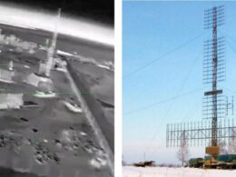 ukraine’s drones destroy mig-31 jet anti-air system radars belbek base occupied crimea (photos map) · post strike drone footage reference russian nebo-svu long-range radar shortly before destruction airbase 18 2025