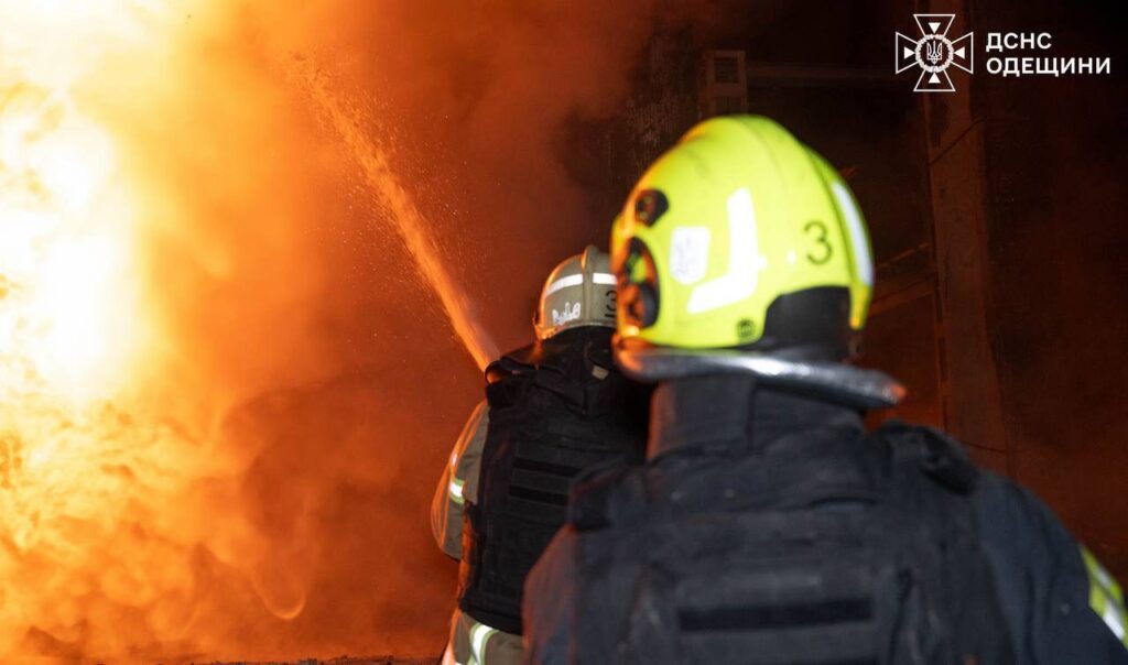 russian drones strike odesa’s power grid again injuring seven civilians · post firefighters extinguish blaze energy infrastructure site odesa after drone 4 2025 652b81c2-112e-4385-8d06-45fa9e0444c1 hit last night setting off fire