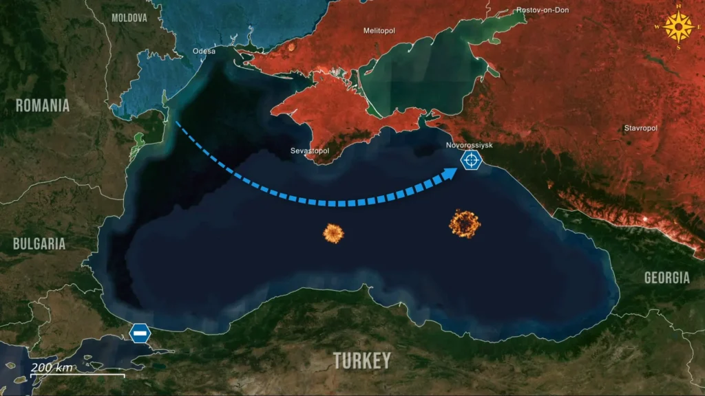 Ukraine Sinks Russian Submarine in Port with Underwater Drone