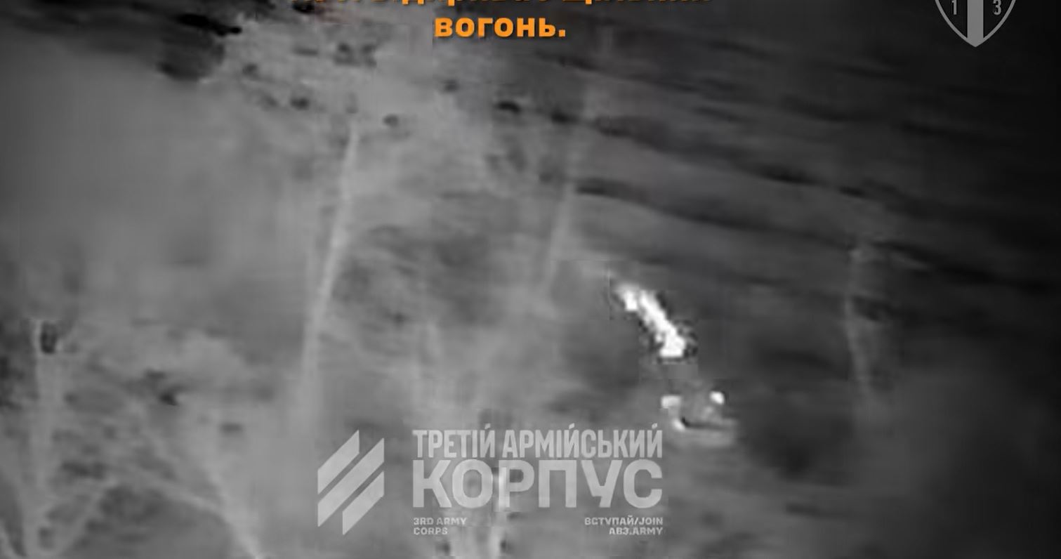 ukrainian ground robot takes over trench duty holds line 45 days straight (video) · post thermal drone footage shows robotic combat system firing its machine gun while holding infantry position